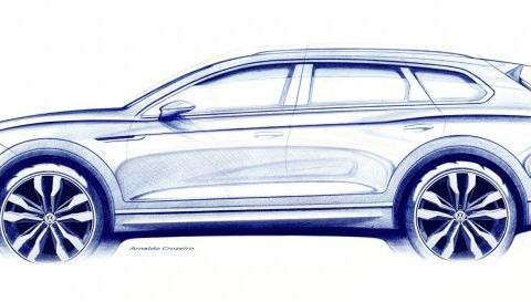 大众全新途锐3月23日首发 首张预告图曝光