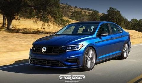 大众 Jetta 高性能版渲染图 外观凶悍前卫！
