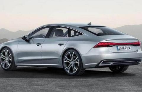 新款奥迪A7，看到造型后，不禁和特斯拉进行比较