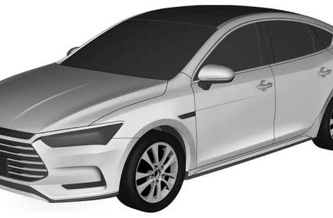 疑似比亚迪全新一代秦设计曝光 家族前脸/或北京车展亮相