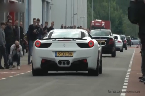 法拉利 兰博基尼等跑车急加速声浪大PK