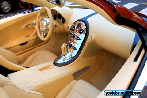 4000万布加迪跑车都是怎么熄火的，近距离感受下