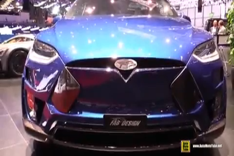 日内瓦车展实拍 Fab Design - 特斯拉 Model X 车型改装