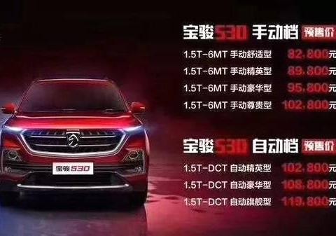 预售价比哈弗H6低6000元，高颜值的宝骏530是要圆兄弟销冠梦？