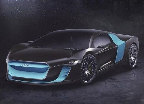 奥迪ATOM概念跑车假想图 脑洞还是未来方向