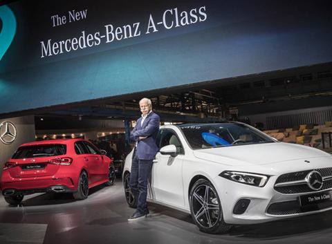 奔驰全新一代A级首发 旗舰级内饰设计