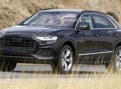 奥迪Q8最新低伪谍照曝光 旗舰轿跑SUV/2018年6月中国首发
