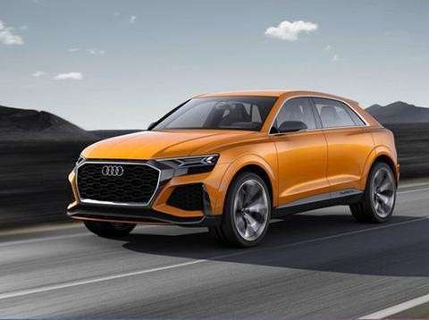 奥迪家族最高级别SUV, 外观犀利程度不输宝马X6, 百公里4秒7