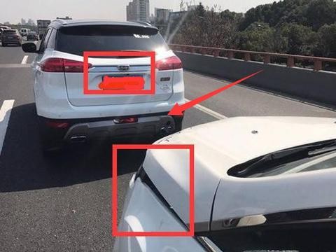 吉利博越被盯上了，这次对手是保时捷卡宴，车尾比车头还硬？