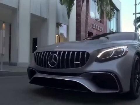 实拍2018款梅赛德斯AMG S63动态驾驶