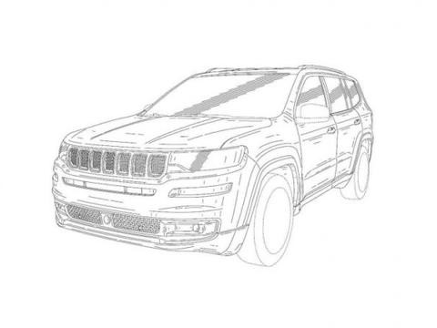 采用7座设计  Jeep大指挥官专利申报图曝光