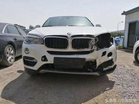女司机花98万买的宝马X6, 还没出4S店就发生了车祸