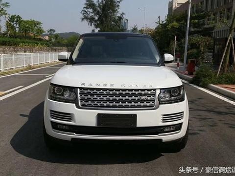 这车55W拥有 2014年路虎揽胜行政版 5.0T 珍珠白棕内 中东版