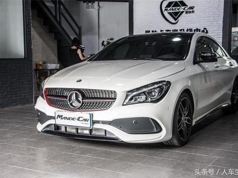 文艺之作｜17款奔驰CLA220运动版加装CLA45 AMG碳纤部件
