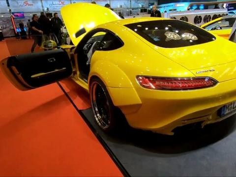 实拍奔驰AMG GT宽体改装版