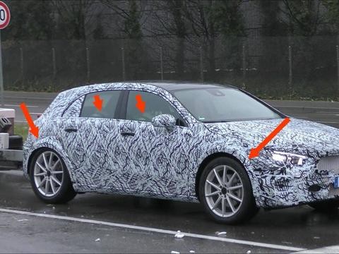 全新一代奔驰GLA路试谍照曝光，或于2019年发布