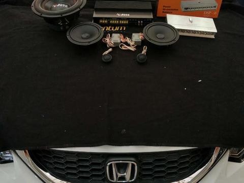 打死也不信升级音质这么简单 本田思域花都至上音乐汽车音响改装
