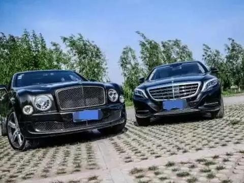 思聪花1000万买下两台豪车送女友，这辆宾利慕尚车牌很抢眼