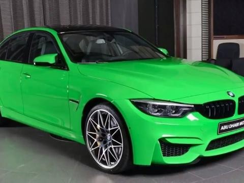 草绿色宝马M3改装版高清鉴赏