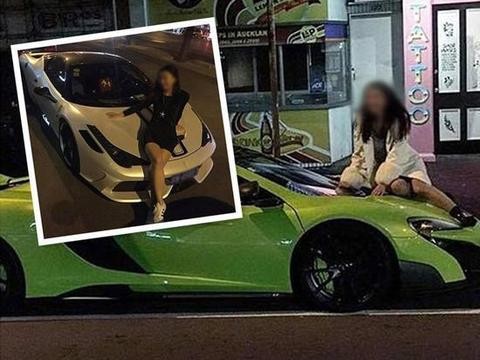 为了当网红太拼了：蹭豪车拍照被车主怒斥，大快人心！