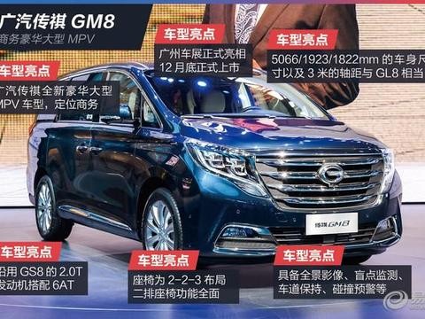 广汽传祺GM8配置表曝光 标配头等舱座椅/12月30日上市！