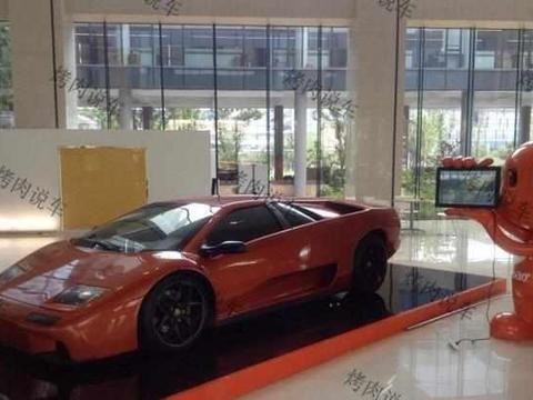 马云的绝版兰博基尼, 买来都舍不得开, 放在办公楼里供人参观