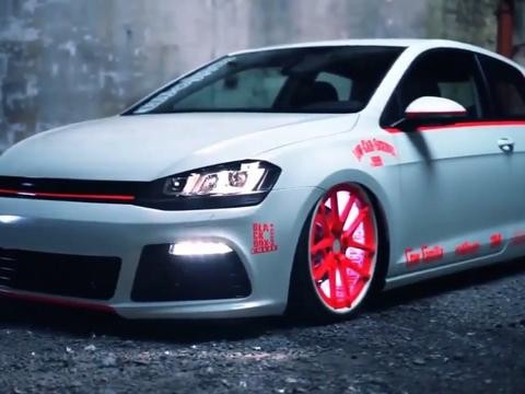 实拍大众高尔夫7靓丽改装案例