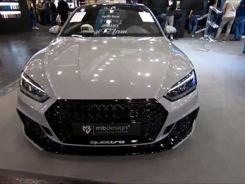 实拍奥迪RS5 B9 COUPE低趴改装版