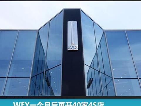 WEY一个月后再开40家4S店，“光速”完成百家渠道建设目标