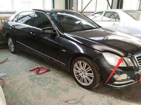 泡水奔驰E260，十万入手还能过户，婚车跑两年还赚三万？