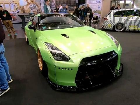 实拍日产GTR宽体改装案例