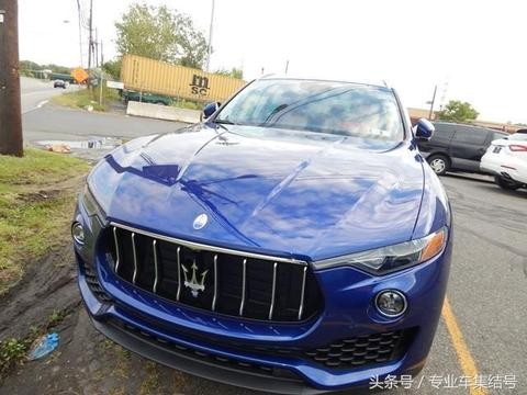 SUV中的玛莎拉蒂，被称为跑车皇后！血红内饰亮蓝车身土豪的玩具