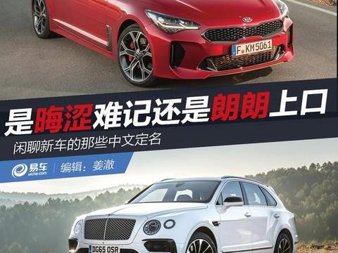 是晦涩难记还是朗朗上口？ 闲聊新车的中文定名！