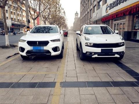 领克01车主故意把车停在长城魏派边上，看看谁更霸气？