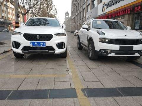 颜值控：领克01和WEY vv7两车停在一起论外观谁更胜一筹