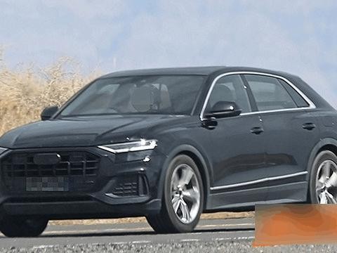 全国首台奥迪Q8开始路试, 轿跑味十足, 售80万力压宝马X6！