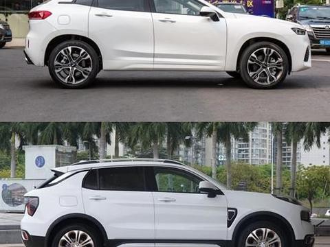 领克01和VV7停在一起，谁更好，一目了然！