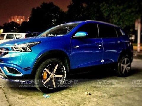 奇瑞瑞虎7改装案例 国产SUV改装轮毂后也很好看