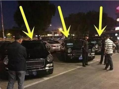 夜店门口三辆红旗L5，还有保安专门看守，更贵的迈巴赫却被忽视