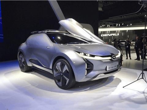 酷似宝马I3电动车, 未来科技配向上开启鸥翼门, 广汽新能源概念车