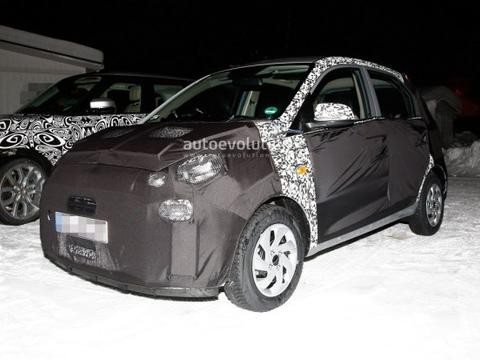 曝现代Santro测试谍照