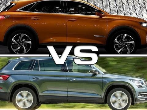 2018款DS7 Crossback vs 斯柯达柯迪亚克动态鉴赏