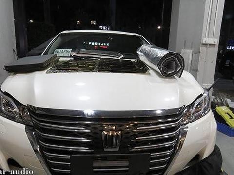 丰田皇冠大麦静音套装完美解决胎噪问题 -深圳前沿车改