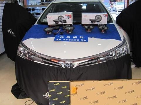 卡罗拉音响改装+四门隔音，品味你给的每一份快乐！义乌福韵