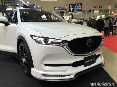 一玩音响的改装商带来的马自达CX-5改装车，还挺有意思的