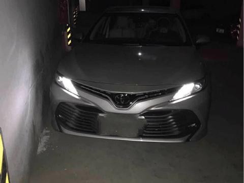 新提18款丰田凯美瑞刚到家就完成首撞