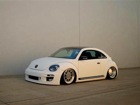 车如其名 大众甲壳虫改装气压减震悬挂 低趴范儿