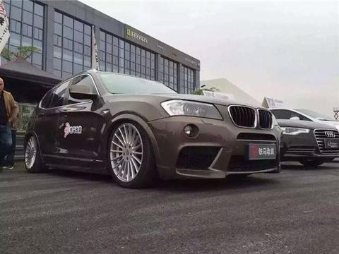 宝马X3改装气动避震悬挂，改装得走心，SUV也有春天