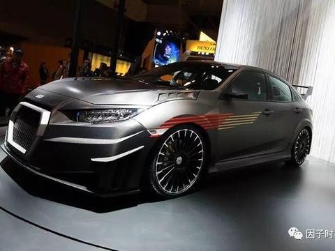霸气十足, 2018本田思域Mugen RC20GT Civic R概念车首次亮相