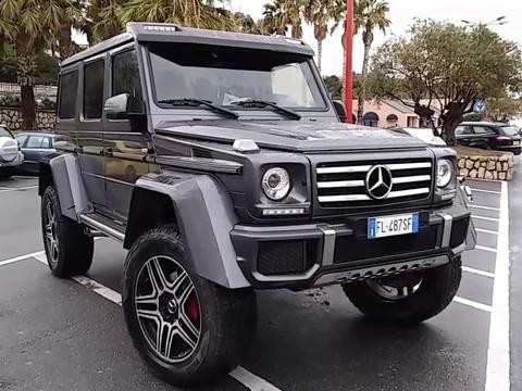 实拍421马力奔驰G500 4x4²4.0L，超硬气